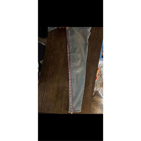Frame Denim Le High Skinny Crop Slit Rivet Jeans Ocean Ridge Light Wash Size 26 - Picture 12 of 12
